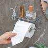 Bathroom Punch-Free Storage Rack Creative Tissue Box Bathroom Wall-Mounted Toilet Paper Holder Acrylic Tissue Holder