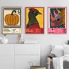 Colorful Abstract Yayoi Kusama Retro Flower Animal Pumpkin Art Poster Canvas Printing Living Room Museum Gallery Decoration