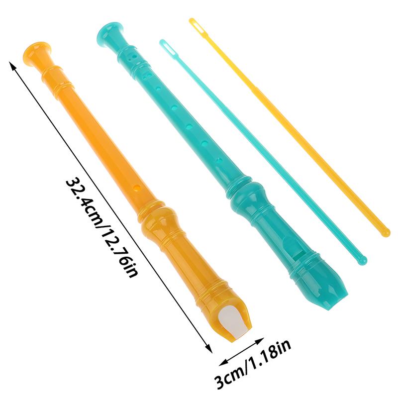 1Pc 8 Holes Plastic Recorder Long Flute Woodwind Instrument Colorful Kids Gift Flute For Clarinet Beginner Flute Woodwind