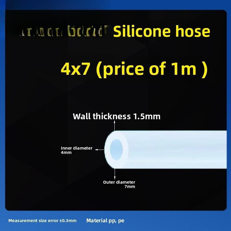 1M Food Grade Transparent Silicone Rubber Hose ID1 2 3 4 5 6 7 8 9 10mm OD Flexible Nontoxic Silicone Tube Clear soft