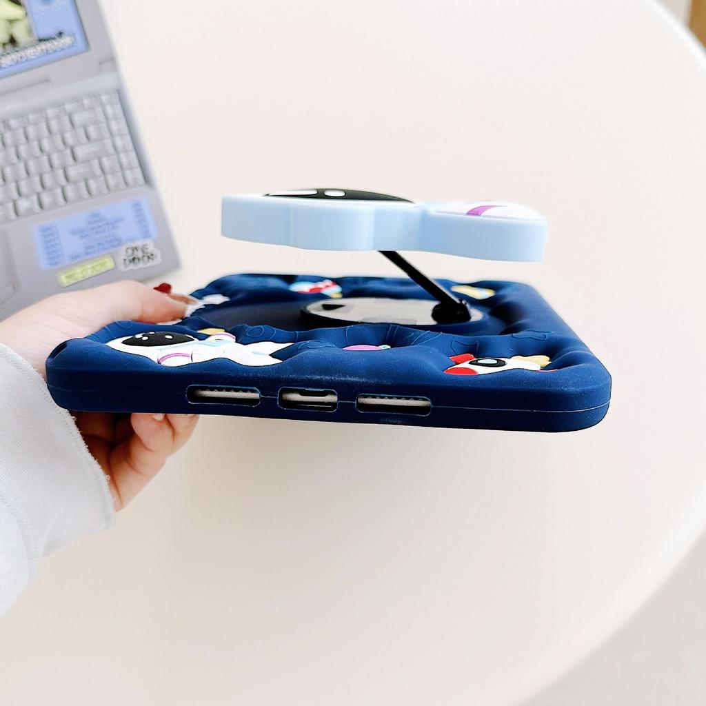 3D Astronaut 360 Stand Flat Case For iPad Redmi pad  SE 8.7 in pad 10.6 in SE 11 in 5 6 11in 5pro 6Pro SE 8.7 pad 2 11 inch Redmi SE 11 iPad mini pro
