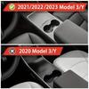 Car Central Armrest Console Box Suede Storage For Tesla Model 3 Y 2021-2023 Armrest Hidden Drawer Storage Box Accessories