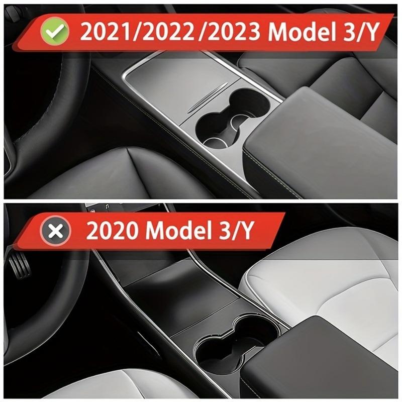 Car Central Armrest Console Box Suede Storage For Tesla Model 3 Y 2021-2023 Armrest Hidden Drawer Storage Box Accessories