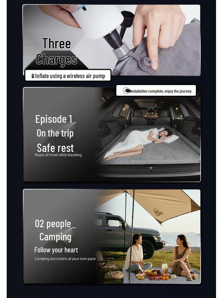 Tank 500 Hi4t SUV Inflatable Car Bed Mattress for Trunk