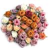 5/10Pcs Spring Artificial Silk Rose Flower Green Flower for Courtyard Garden Summer Home Room Decor DIY Wreath Wedding Decoratio
