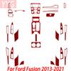 Carbon Fiber Lift Panel Gear Shift Panel Trim Air Vent Trim Interior Accessories Decorative Stickers For Ford Fusion 2013-