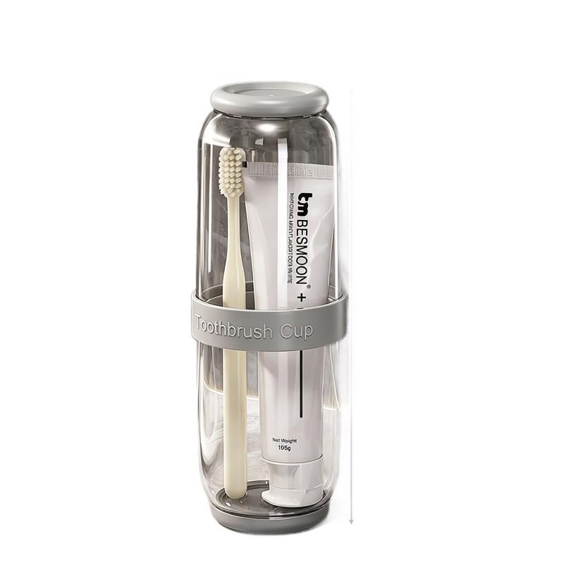 Portable Travel Toothbrush Holder Set With Cup Compact Bathroom Organizer Hotel Trip Camping