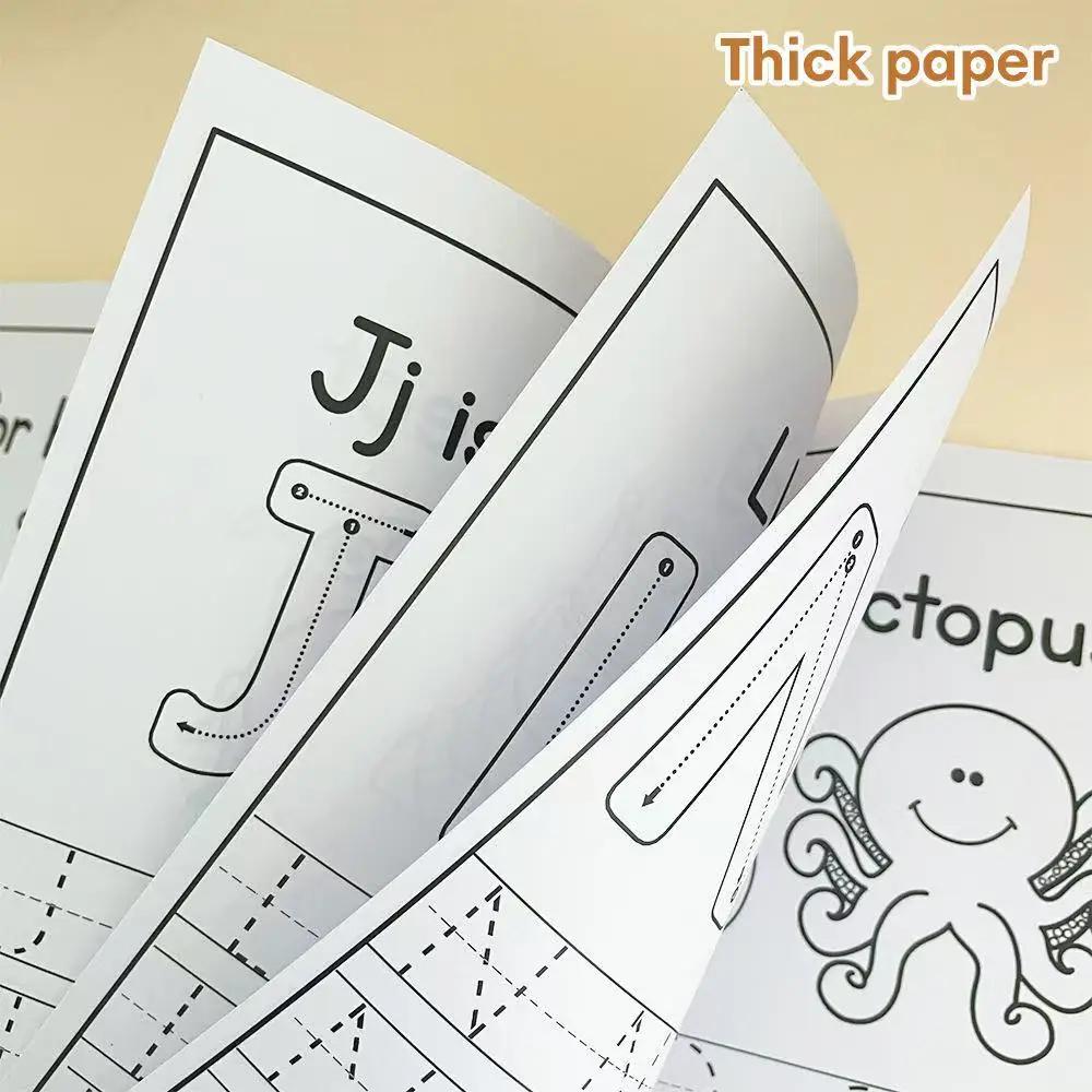 Tracing Letters A-Z Uppercase and Lowercase Writing and Coloring Workbook Preschool English Learning Montessori