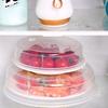 2pcsMicrowave Dish Cover Refrigerator Microwave Transparent Splash-proof Food Oven Cover Lid Cold & Heat Resistant Kitchen Tools