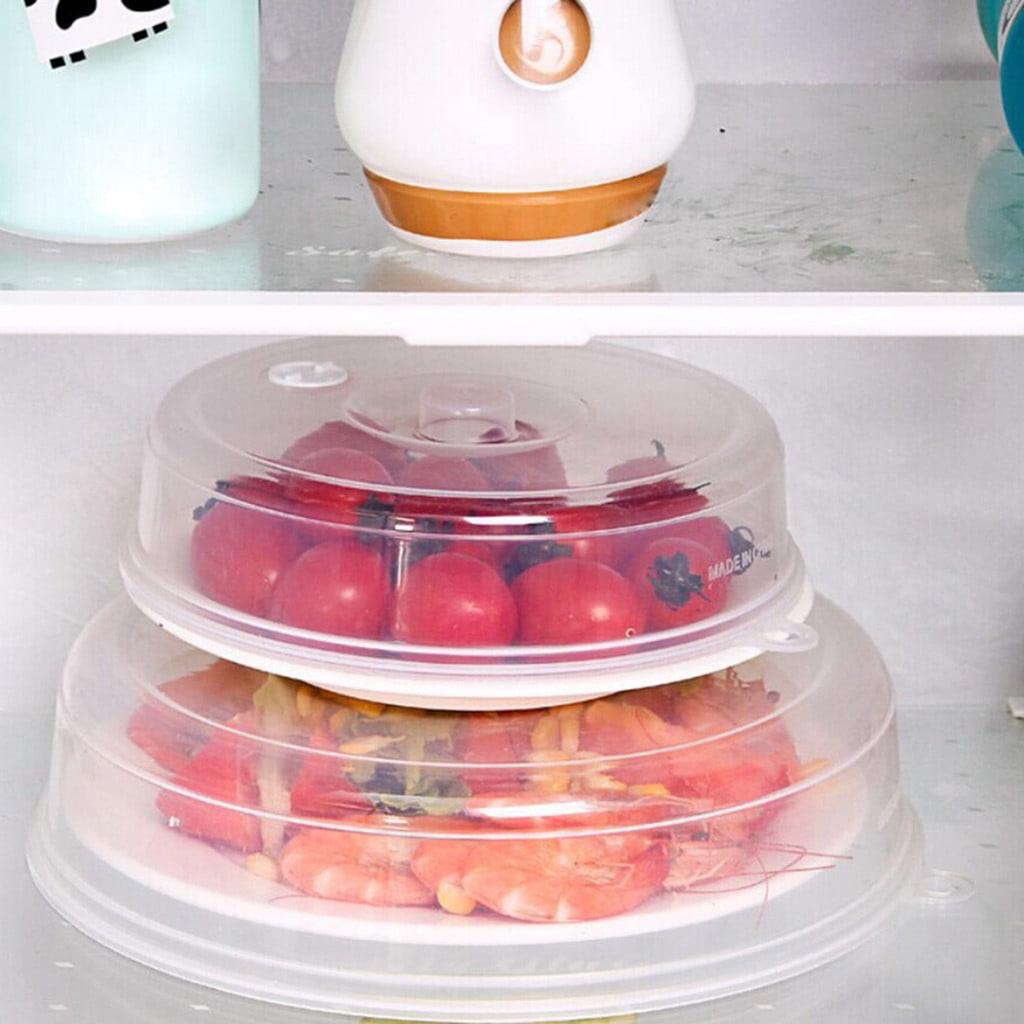 2pcsMicrowave Dish Cover Refrigerator Microwave Transparent Splash-proof Food Oven Cover Lid Cold & Heat Resistant Kitchen Tools