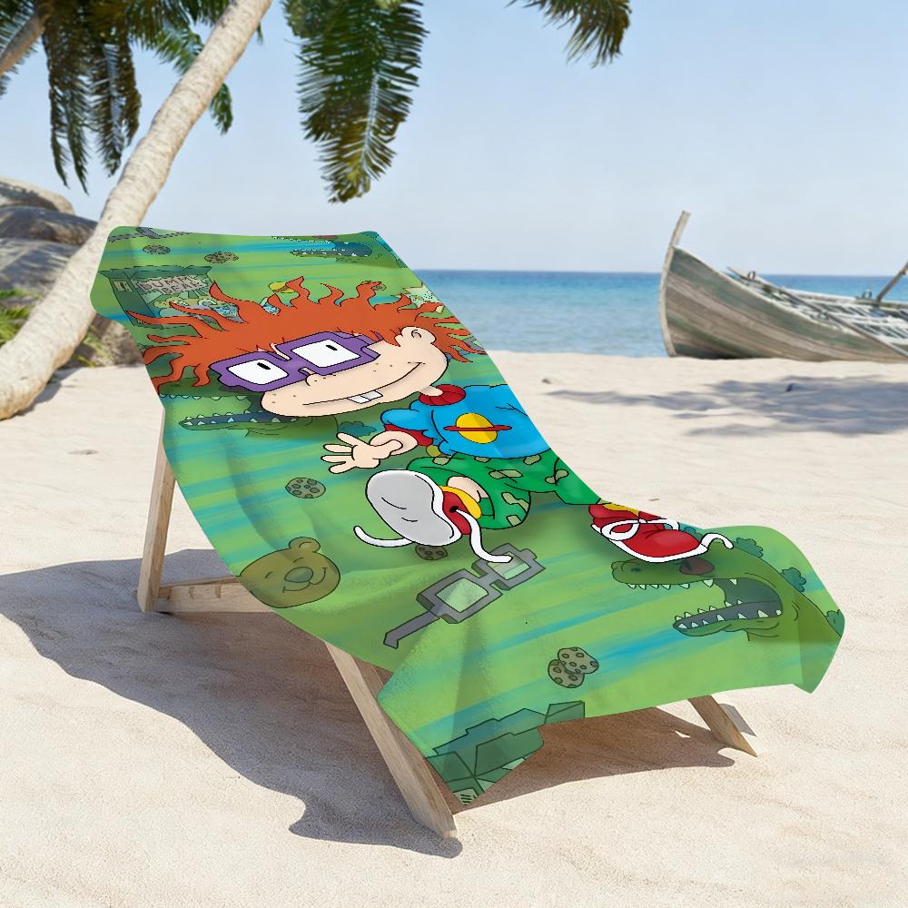 Cartoon R-Rugrats Funny Cute Towel Soft Pool Gift For Travel Gym Shower Camping Quick Dry Sports Large Beach Towels