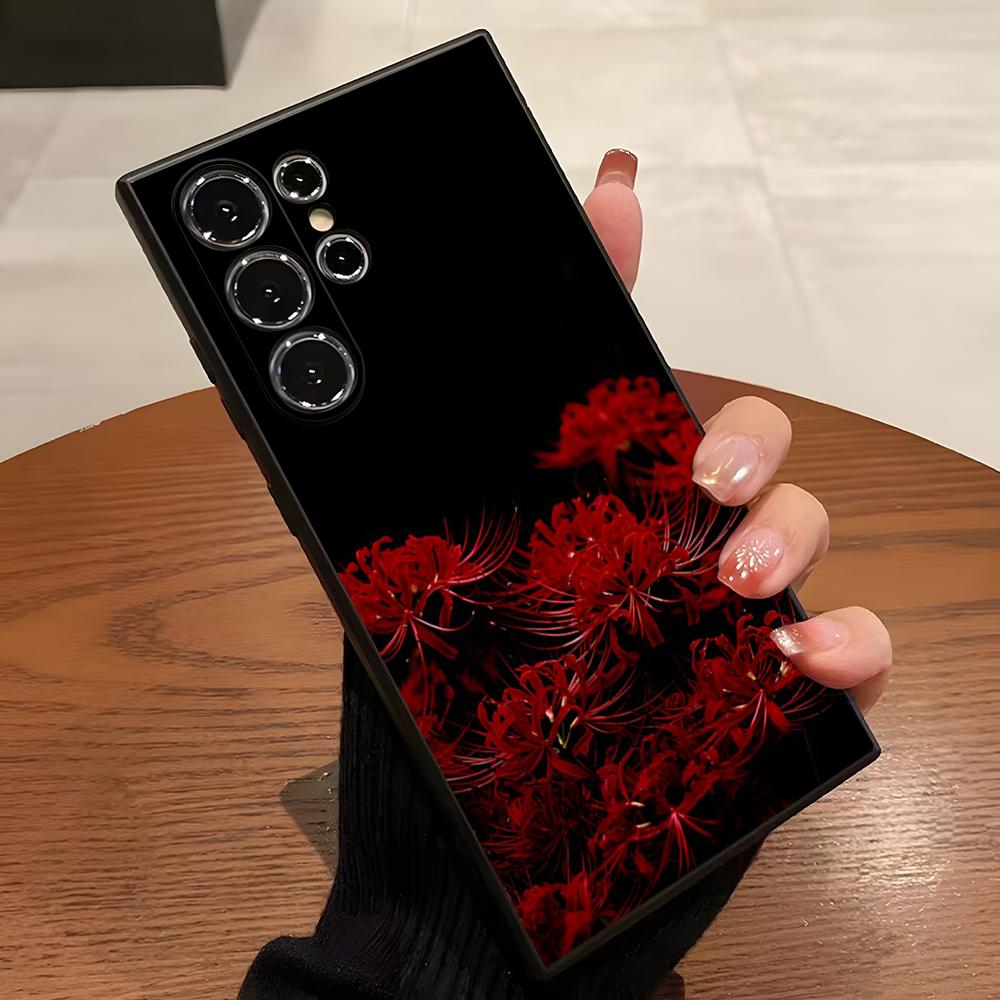 

Red Spider Lily Flower Of Hell Phone Case For S23 Samsung S24 S25 Ultra S22 S20 Fe S21 Plus A16 A54 A34 A53 Back Cover Samsung s23plus