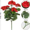 36cm Silk Flower Wedding Bouquets Fake Flower Decorative Flower Artificial Begonia Flower  Bridal