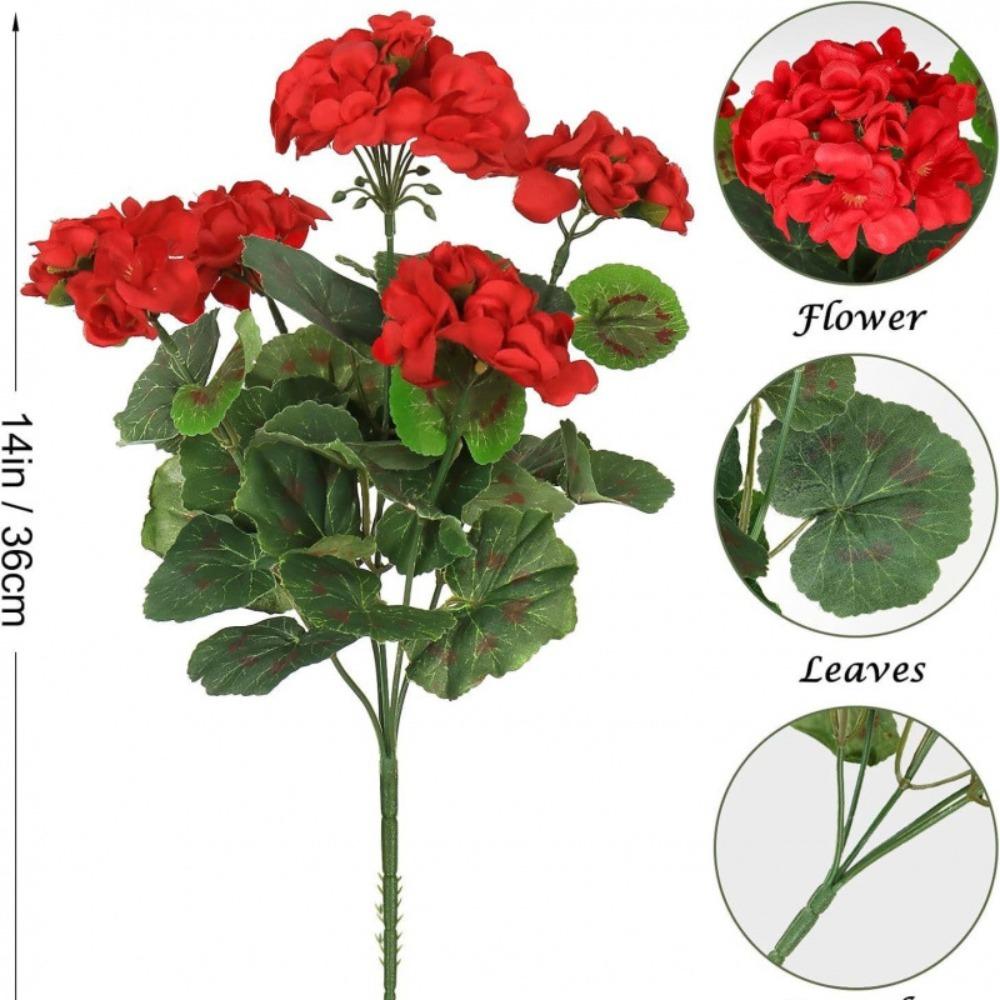 36cm Silk Flower Wedding Bouquets Fake Flower Decorative Flower Artificial Begonia Flower  Bridal