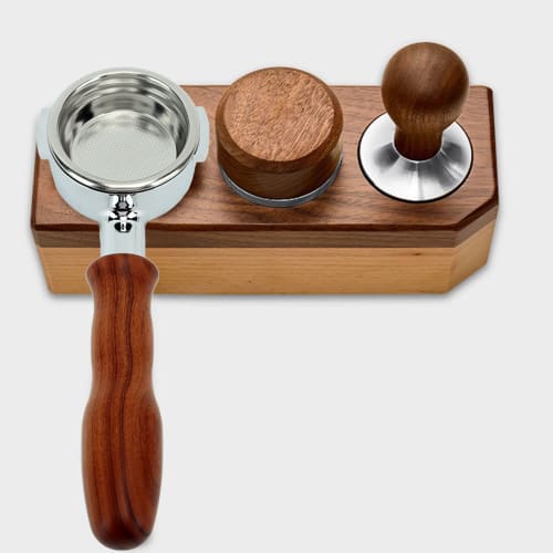 58mm Bottomless Portafilter with Filter Basket, 2-Ear Bottomless Bare Portafilter, Aluminum Alloy Portafilter Handle, Barista Tool, Fits Home and Comm