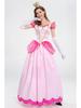 Mary Pichy Różowa Sukienka Księżniczki z Kwiatem Brzoskwini na Scenę, Imprezę lub Dwór