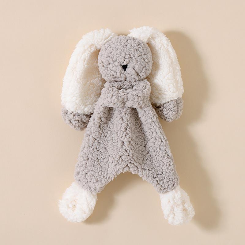 Pure Cotton Baby Comfort Toy: Rabbit Sleep Companion Crinkle Handkerchief