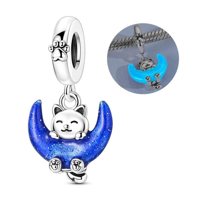 Original 925 Silver Charms Star Moon Sun Starry Sky Pendant Beads For Women Fit Bracelet DIY Fine Jewelry