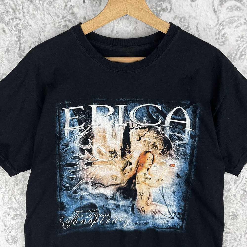 Epica The Divine Conspiracy Футболка с коротким рукавом Хлопковая футболка SB255 Унисекс футболка XL
