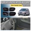 Car Decoration Door Handle Cover  For Hyundai Atos Accent 1997 1998 1999 2000 2001 2002 2003 2004 2005 Cars Accessories