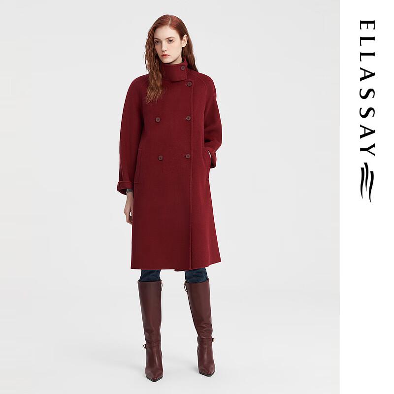 

ELLASSAY Retro Hepburn Style Double-faced Wool Coat M