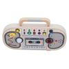 Kids Wood Sensory Board Sound Recorder Shape Educational Analog Tape Recorder Sensory Toy With LEd