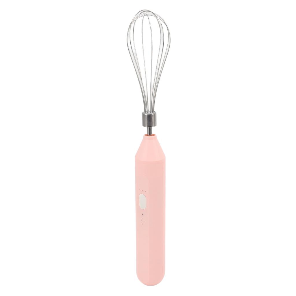Elektrischer Handmixer für Eier mit USB-Aufladung, Milchaufschäumer, tragbarer kabelloser Getränkemixer mit Schneebesen aus Edelstahl