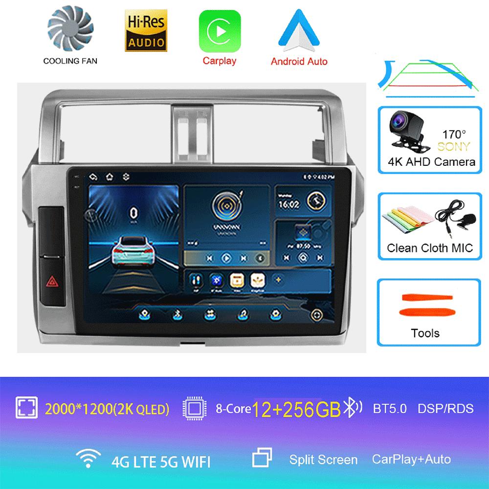Android 14 Car multimedia Video player radio Stereo For Toyota Land Cruiser Prado 150 2013 2014 2015-2017 7862 2din GPS Carplay