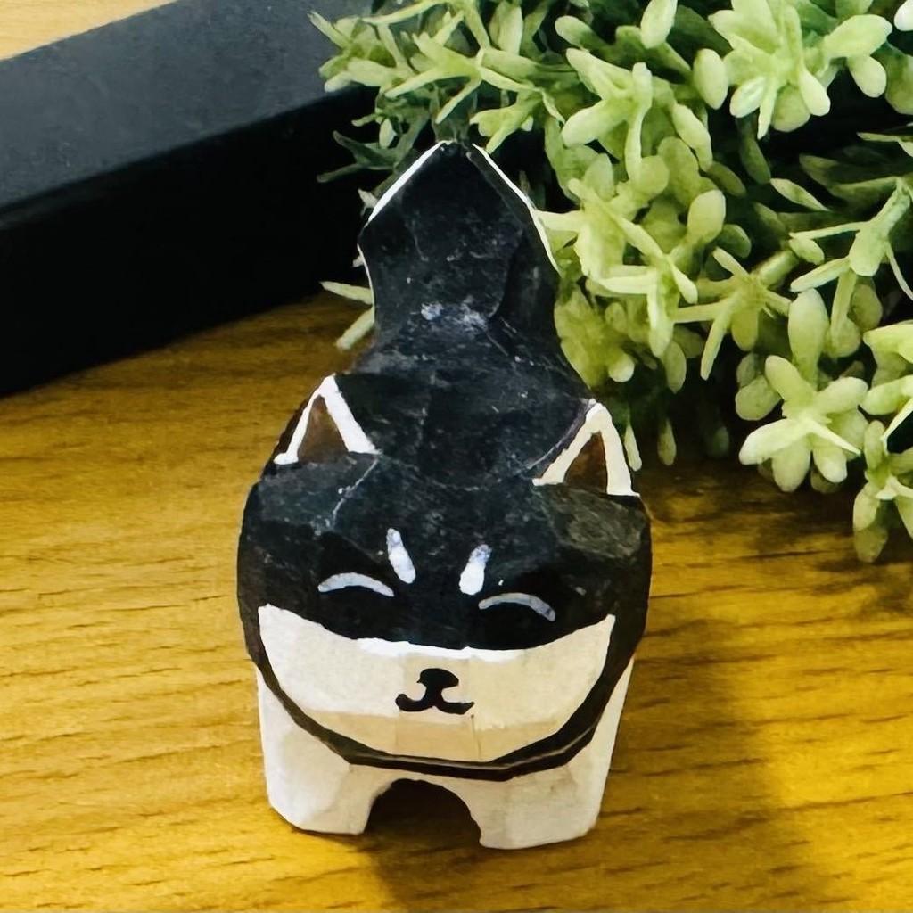 Wooden Shiba Inu Handcrafted Figurine Gift For Home Decor And Collectors