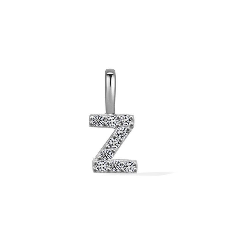 Minimalist Rhinestone Letter Pendant 26 Alphabet Charms For DIY Necklace Bracelet Personalized Jewelry Accessory