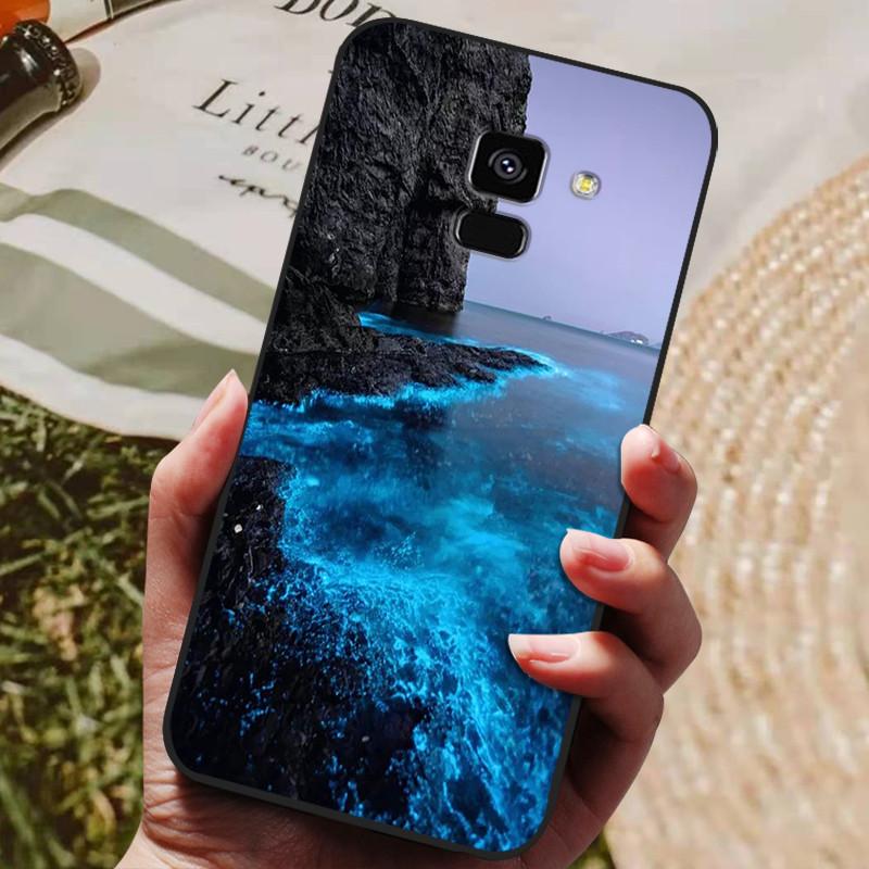 For Samsung Galaxy A8 2018 A530 A530F Case Silicon Soft TPU Phone Cover For Samsung A8 Plus 2018 A730 A730F Case Black Coques