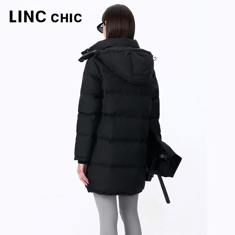 Jinyujie Women's Mid-Length Loose Fit Duck Down Jacket