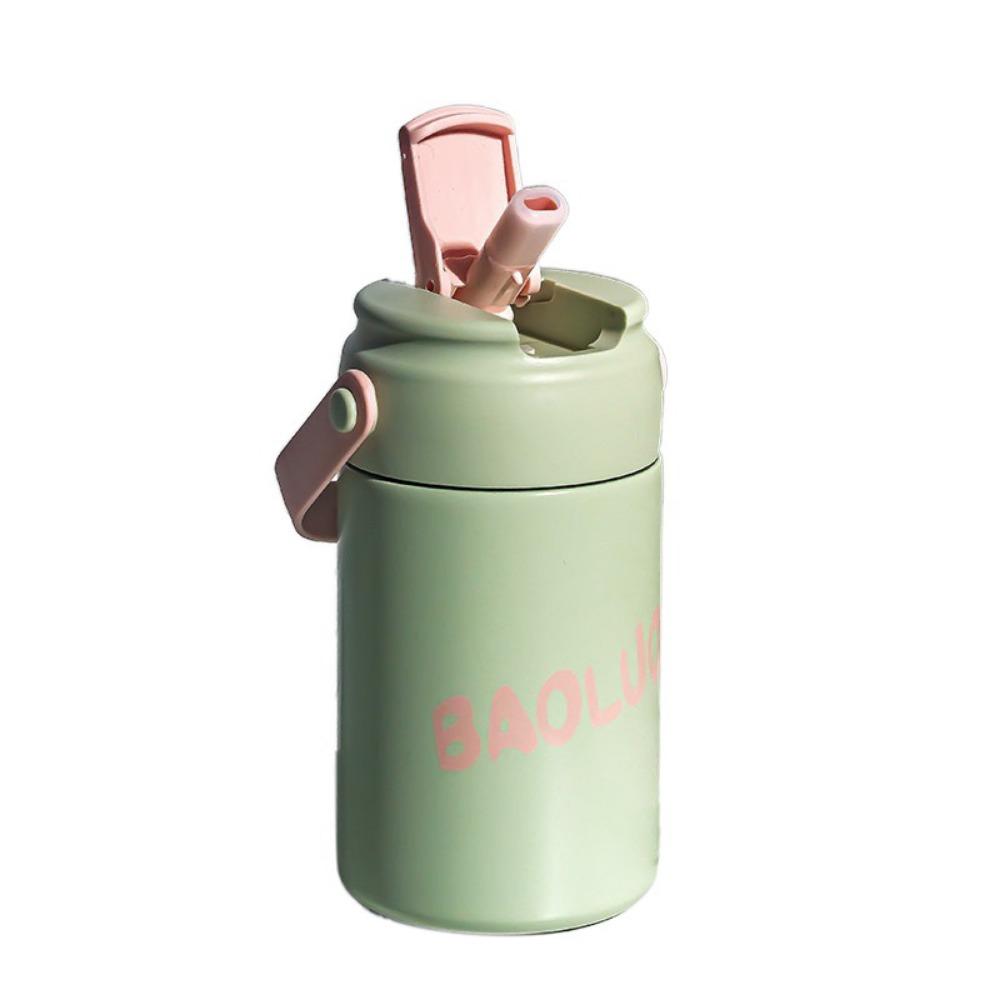 

Ручные соломенные термокружки Съемная чашка для цветочного чая Модный термос Женщины 550ML зелёный