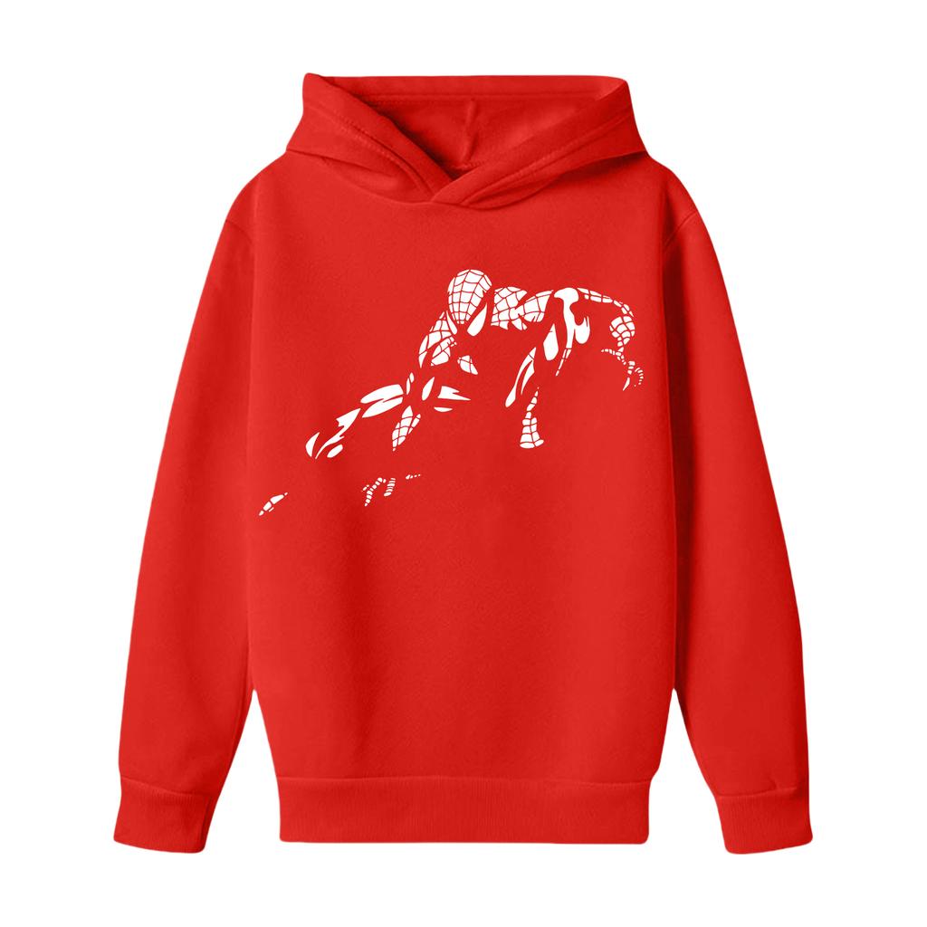 Kids Long Sleeve Letter Print Hoodie, Loose Fit Pullover Sweatshirt for Boys and Girls