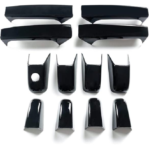 Exterior Door Handle Shell Cover Trim For Chevy Silverado Avalanche 07-13 Black