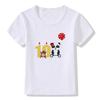 Hotselling Birthday Panda Digital Print Childrens Tshirts Roundneck Shortsleeved Tshirts for Boys and Girls Summer Modal