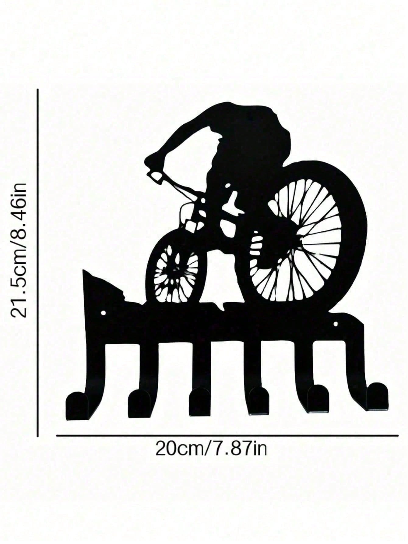 Винтажная индустриальная настенная полка с крючками для кружек, ключей, пальто, шляп, органайзер для прихожей, деревенский стиль, декор для дома, фермерский дом, подарки TY3997-a разноцветный
