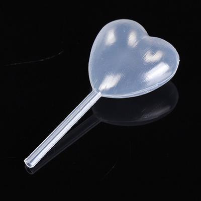 50 pièces/Lot 4 ml Forme de Cœur Compte-gouttes Liquide Pipette Pasteur Pour Cupcake Chocolat Fête d'Anniversaire Et Décoration de Fête