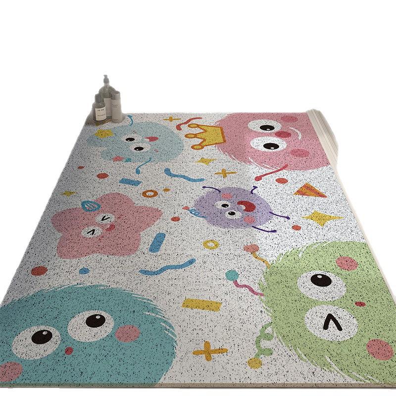 Bathroom Floor Mat Cartoon Wind Silk Ring Non-Slip Mat Shower For The Elderly And Children Bath Floor Mat Anti-Drop Mat Can Be