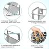 4 Tier Spice Rack Storage Rack Countertop Stand Seasoning Organizer Countertop Spice Storage Holder for Pantry Cabinet Shower