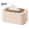 Plastic Tissue Box Cover Modern Holder  Spring Loaded Napkin Dispenser with Remote Foldable Paper Control Storage Tray for Coffee Table  Home