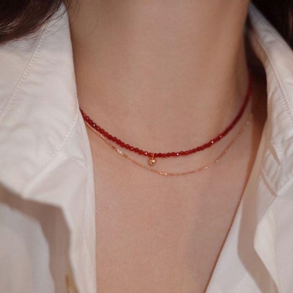 Ami Necklace Basic Crystal Elegant
