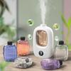 Diffusore Montato a Parete Macchina per Aromaterapia Smart con Display 6 Profumi Deodorante per Auto Casa Bagno