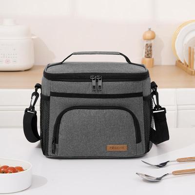Runhui Compact Insulated Lunch Bag for Office, Picnic, and Camping