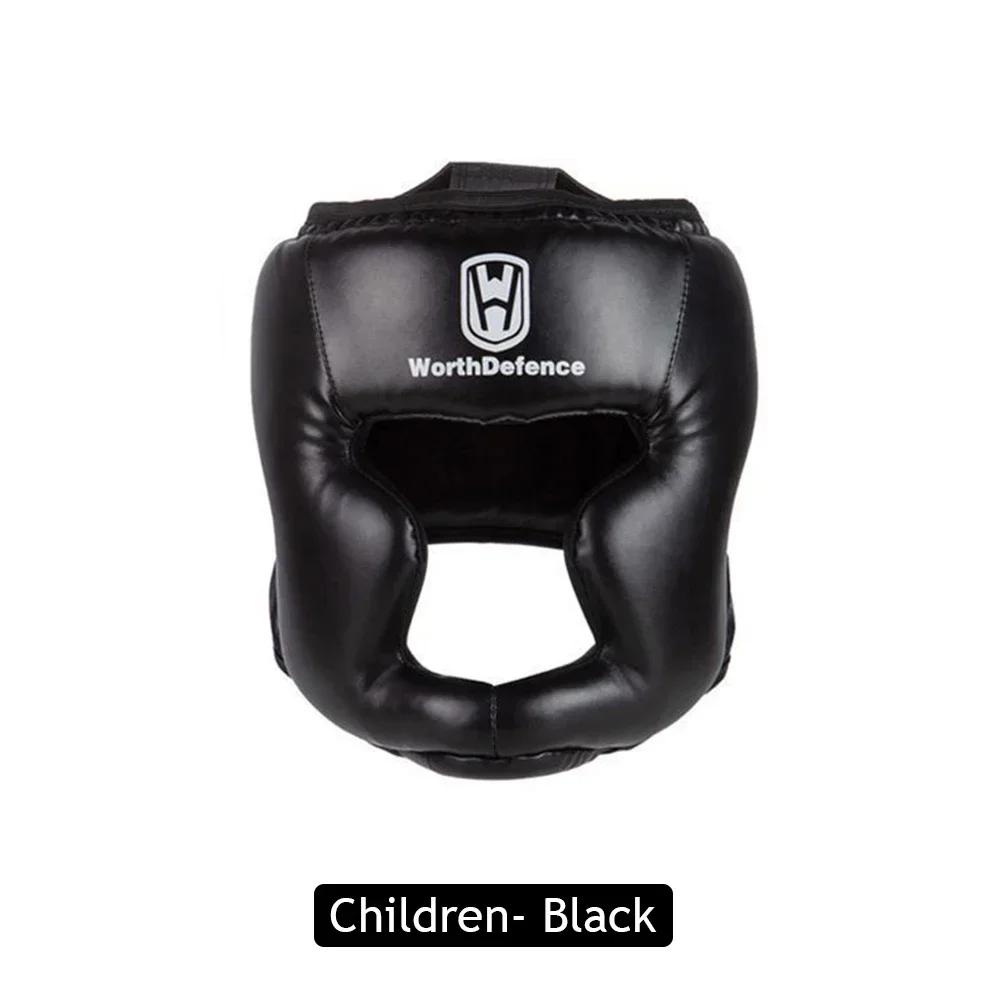 

New Boxing Helmet Leather Karate Muay Thai Sanda Training Adults Kids Arts Helmet Head Guard Taekwondo Karate Boxing Helmets