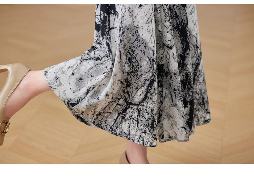 Summer Slim-Fit Short-Sleeve Stylish Skirt Set, Plus Size, Age-Reducing Print