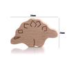 10Pcs Natural Beech Wooden Beads Cat Heart Butterfly Rainbow Cat Teethers Beads for Baby Necklace Pacifier Chain Crafts Jewelry