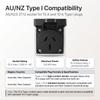 RamTouch Type 2 to Schuko Adapter for Charging Stations & Wallboxes (230V, 16A, 3.7kW) | Type 2 Male Plug to Schuko Mains Socket