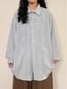 Women's Early Autumn Japanese-Inspired Pleated Long-Sleeve Shirt - Casual and Loose Fit