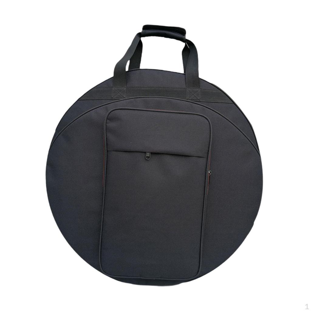Cymbal Bag, Gig Bag Black for Cymbals and Accessories,Percussion Instrument Accessories,Oxford Cloth